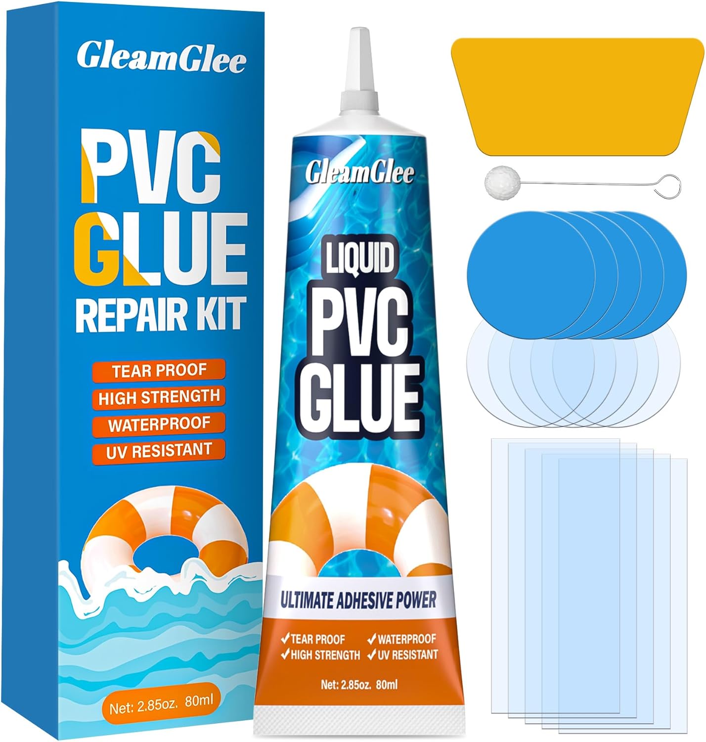 Heavy Duty Waterproof Vinyl Repair Kit by GleamGlee