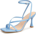 Women's Strappy High Heels Sandals Square Open Toe (Style XF79)