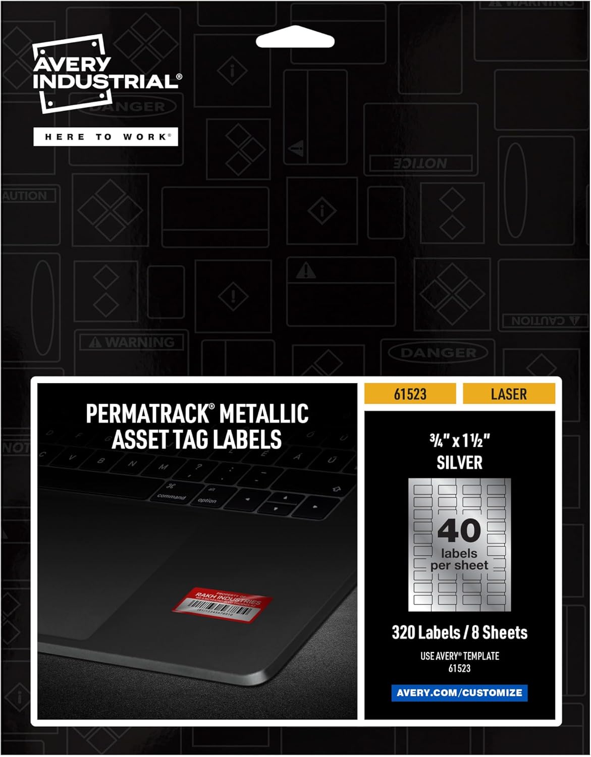 Avery Metallic Asset Tag Labels for Durable Identification Needs