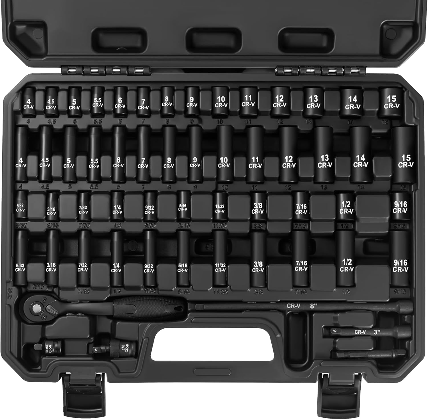 56-Piece Drive Socket Set for Ultimate Durability and Precision