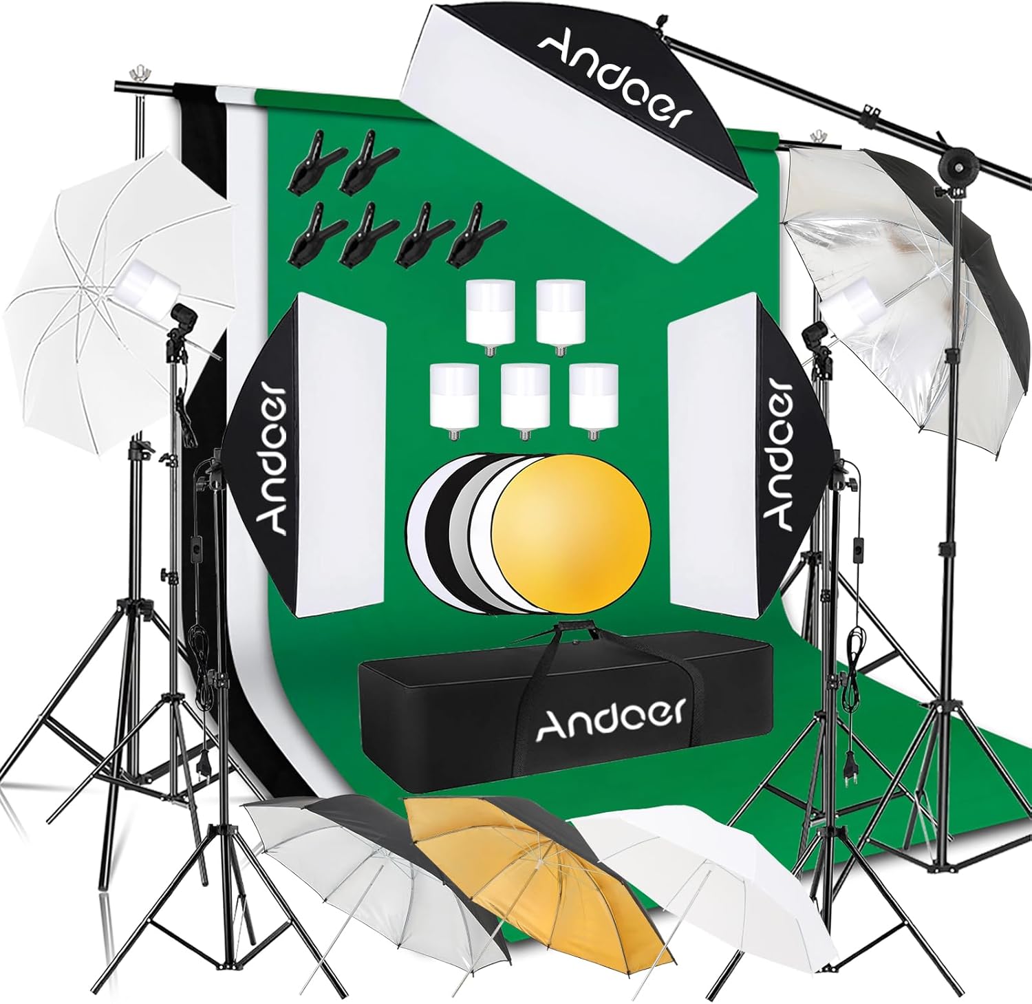 Andoer Professional Softbox Photography Kit for Stunning Shots