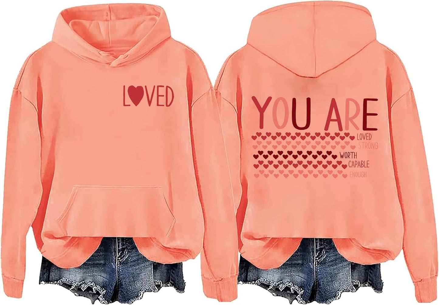 You Are Enough Valentine's Hoodie