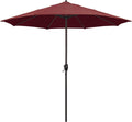 California Umbrella 9ft Round Aluminum Patio Umbrella - Auto Tilt