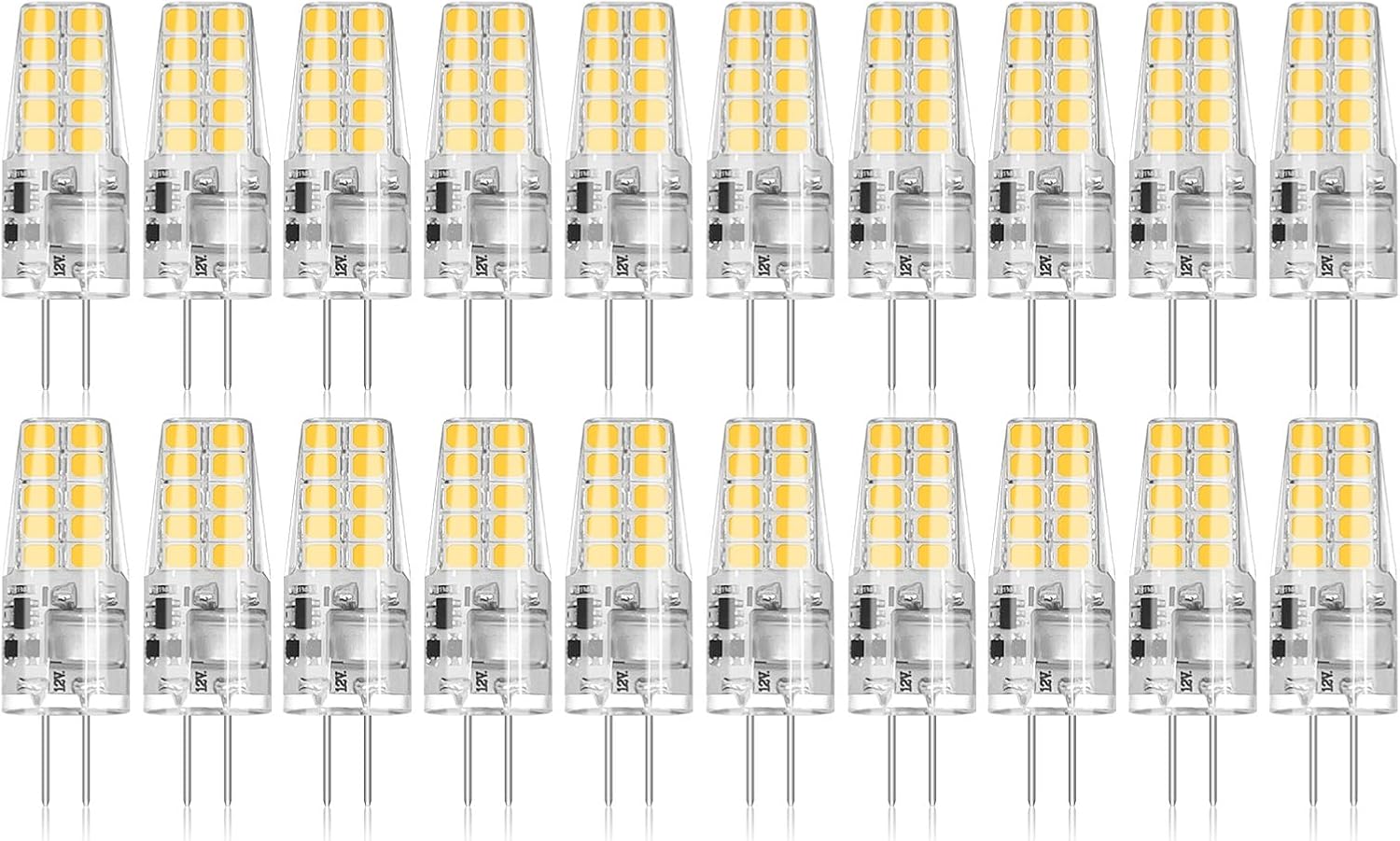 G4 LED Bulb 20 Pack 2W Equivalent for Landscape Lighting