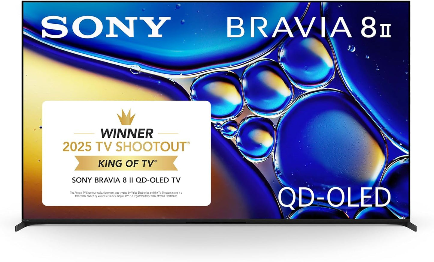 Sony BRAVIA 8 II 65 Inch QD OLED 4K Smart TV with AI Tech