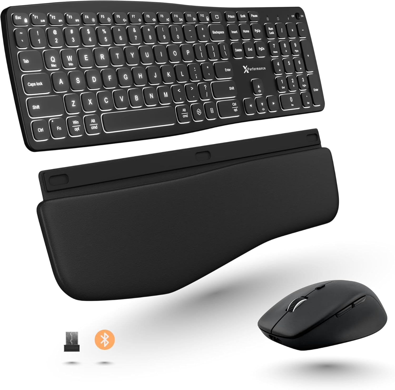 X9 Backlit Wireless Keyboard and Mouse Combo for Ergonomic Comfort