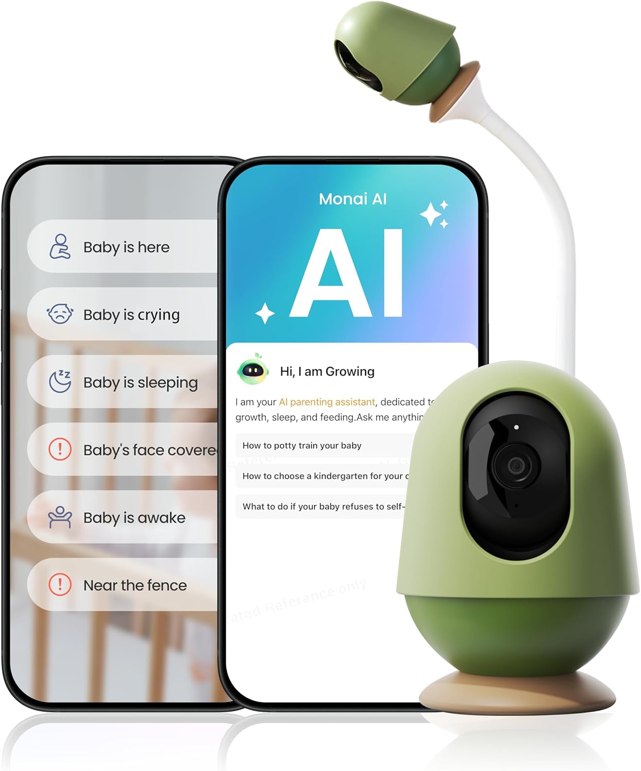 MONAI Smart WiFi Baby Monitor with 3K Camera and AI Features