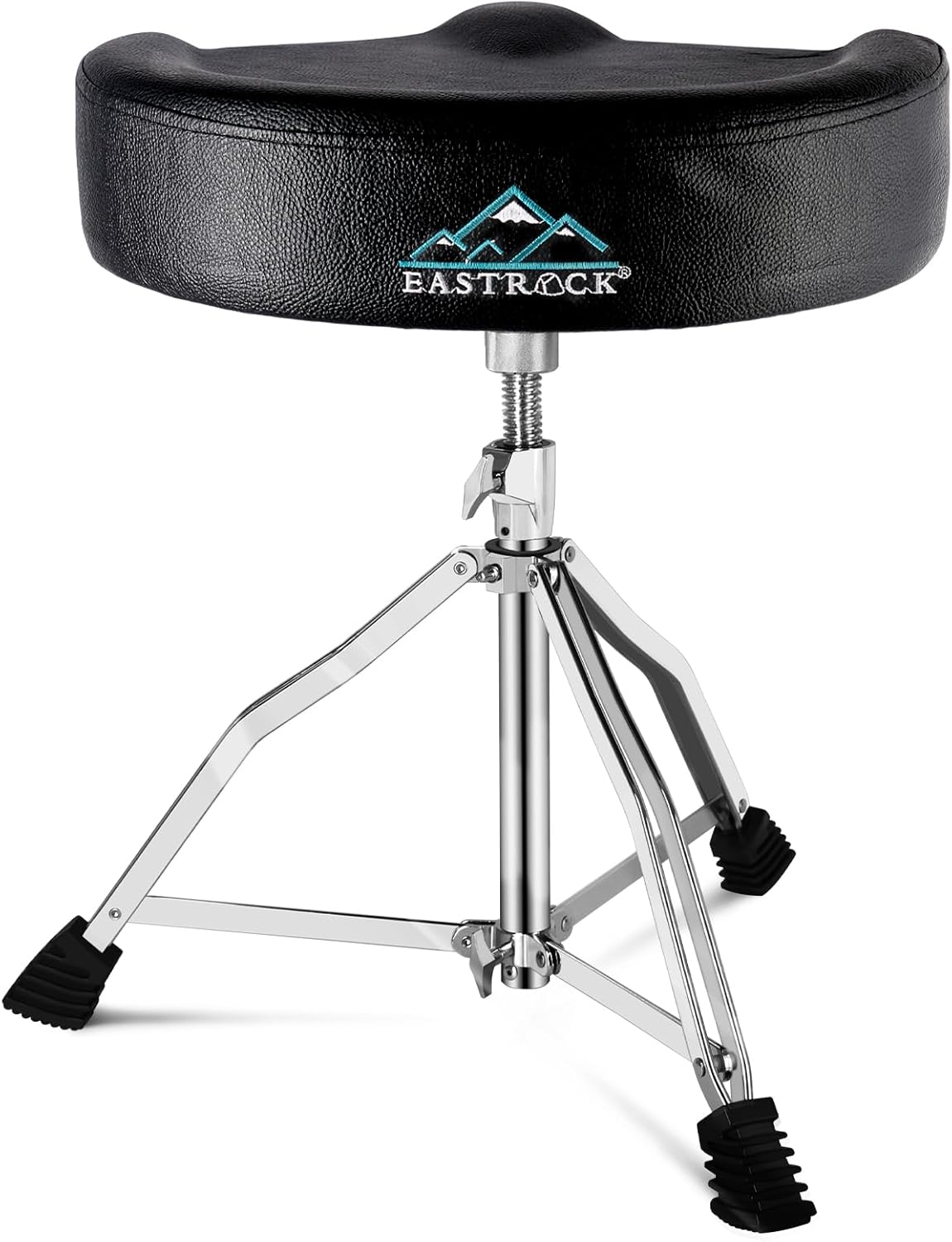 EASTROCK Adjustable Drum Throne with Comfortable Motorcycle Seat