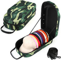 Hard baseball hat case - Travel hat carrier for 12 caps (Camo Green)