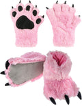 Lazy One Paw Mittens and Slippers Set - Cozy Cute Animal Costume
