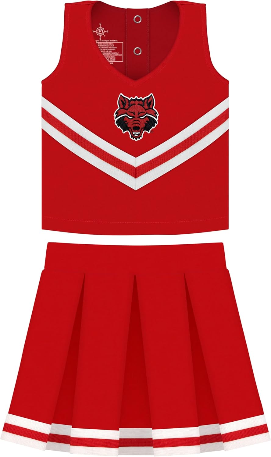 College Baby Youth Cheerleader Dress 3 Piece Set for Little Ones
