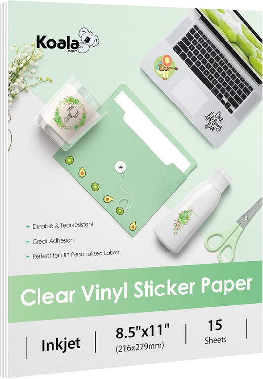 Waterproof Transparent Sticker Paper - DIY Personalized Labels
