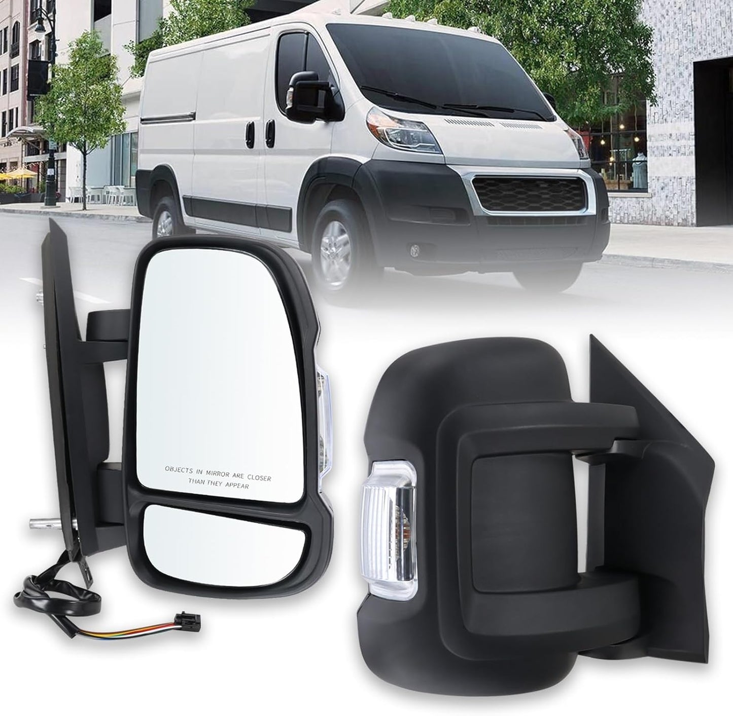 Right Passenger Side Mirror for 2014-2025 Ram Promaster Models