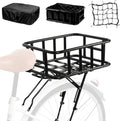 Universal Rear Bike Rack with Basket for All Bicycles