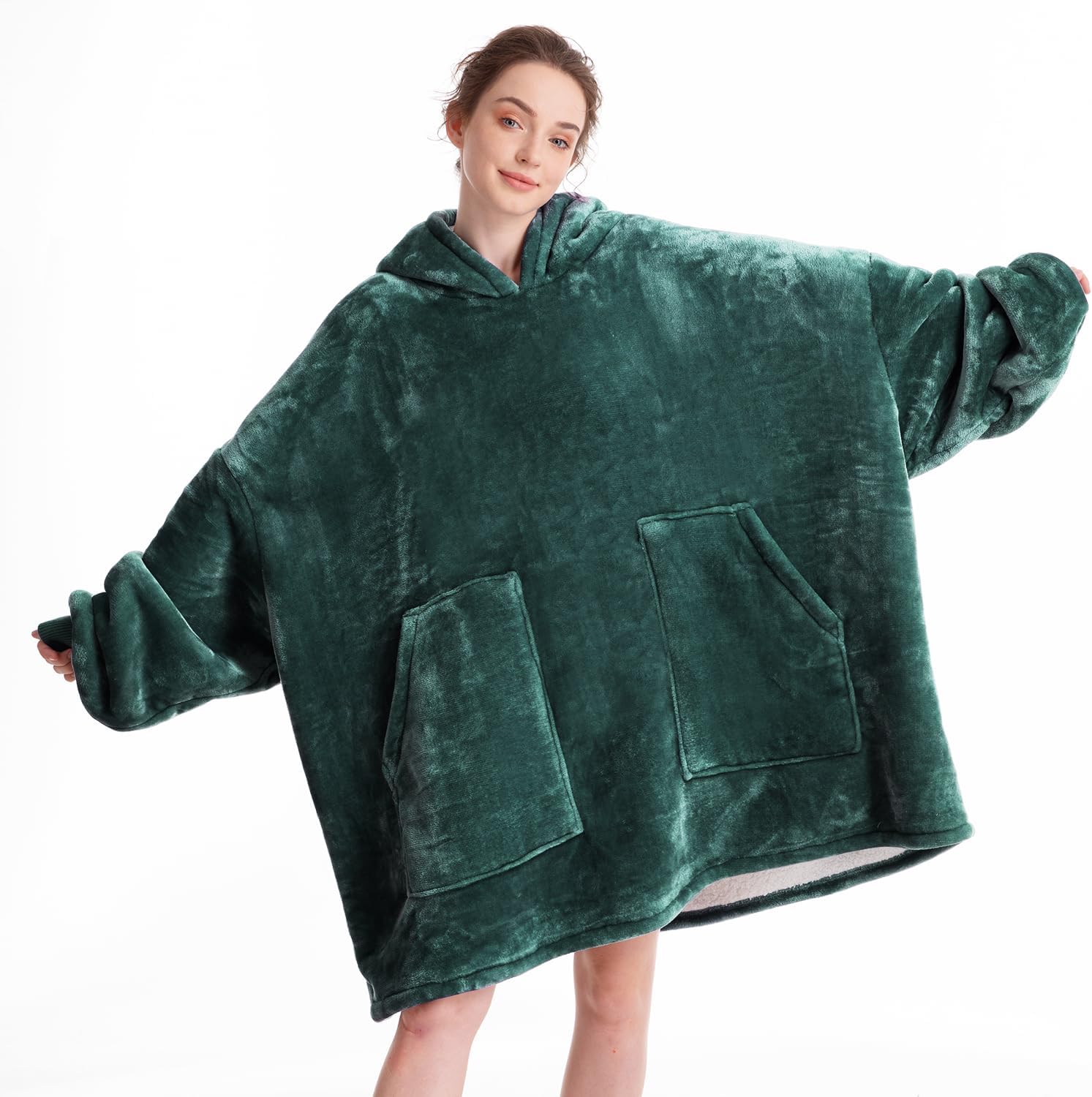 Aemicion Wearable Blanket Hoodie for Cozy Warm Oversized Comfort
