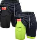Men's 7-Inch 2-in-1 Athletic Workout Shorts by OEBLD