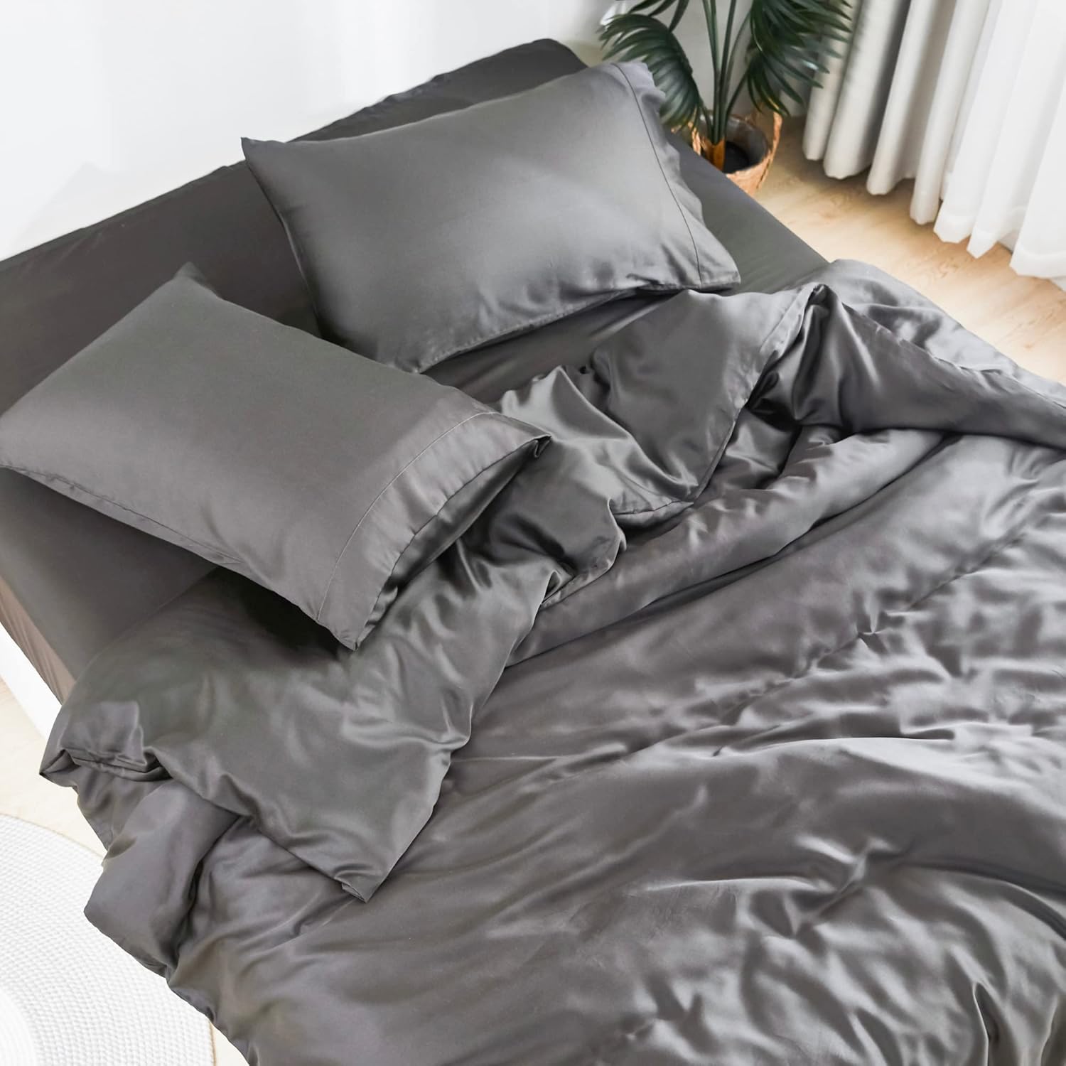 DOZ Bamboo Viscose Sheet Set - Buttery Soft & Cooling King Size