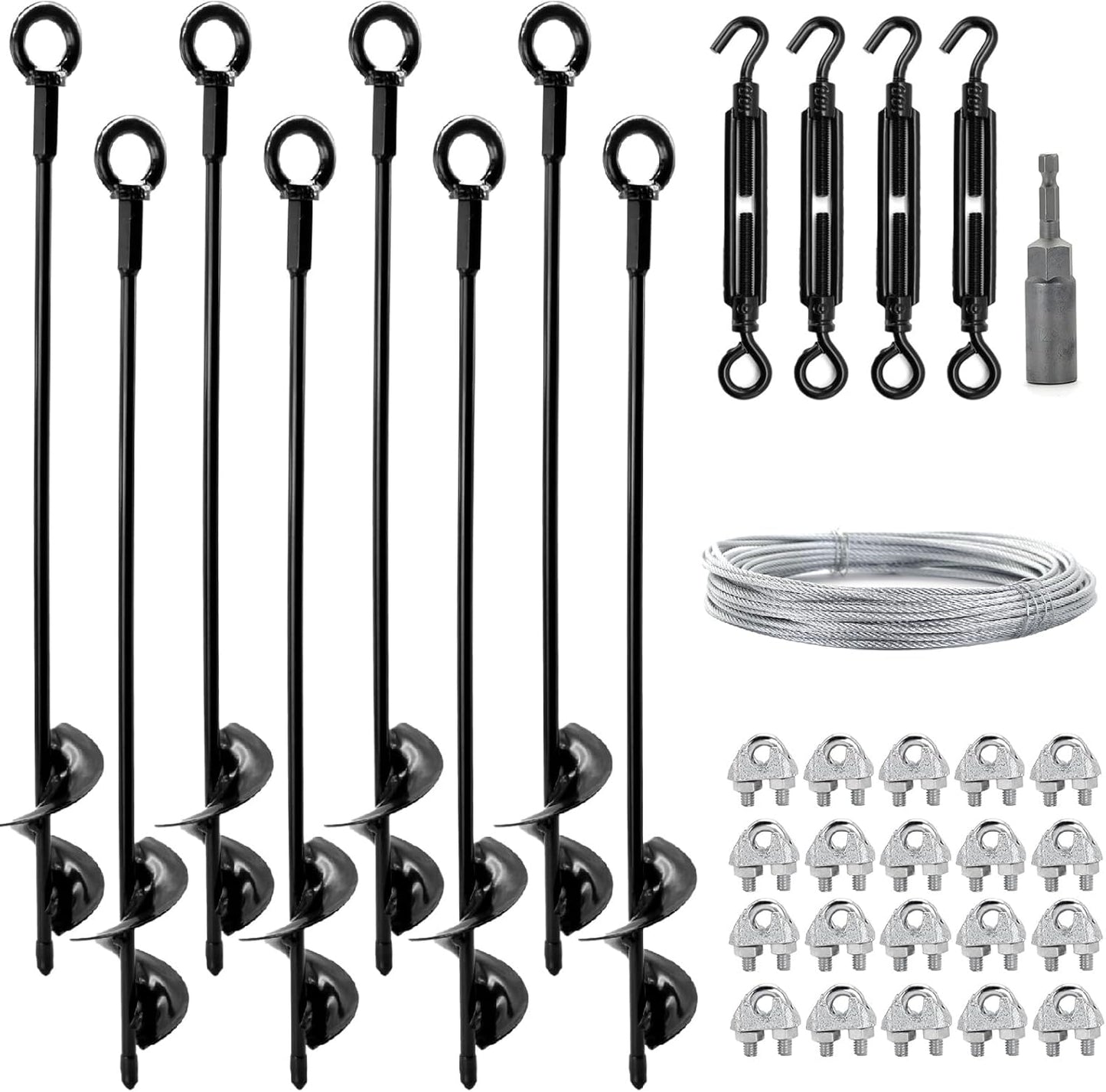 18 Inch Ground Anchors Shed Anchor Kit for Outdoor Stability