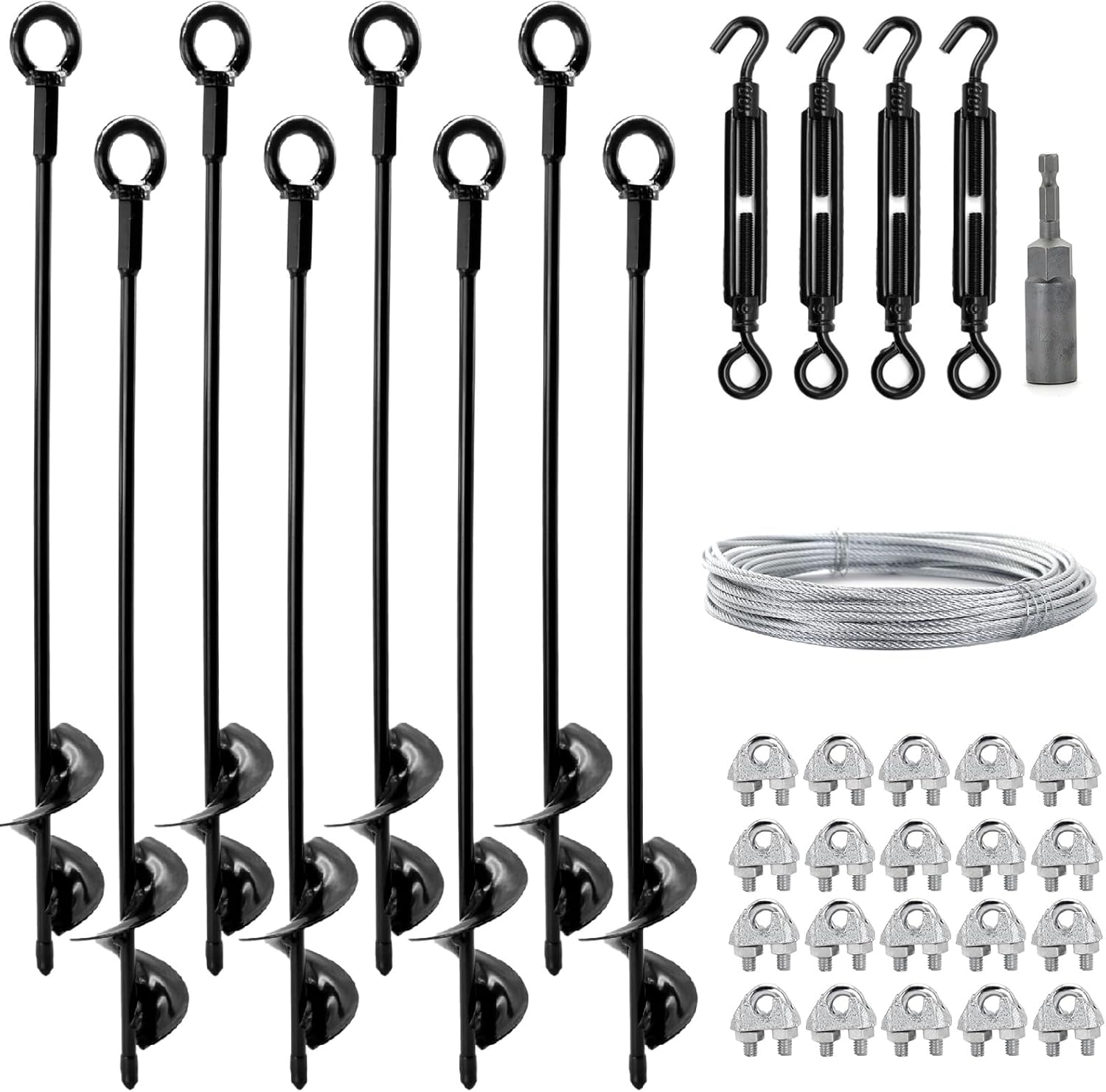 18 Inch Ground Anchors Shed Anchor Kit for Outdoor Stability