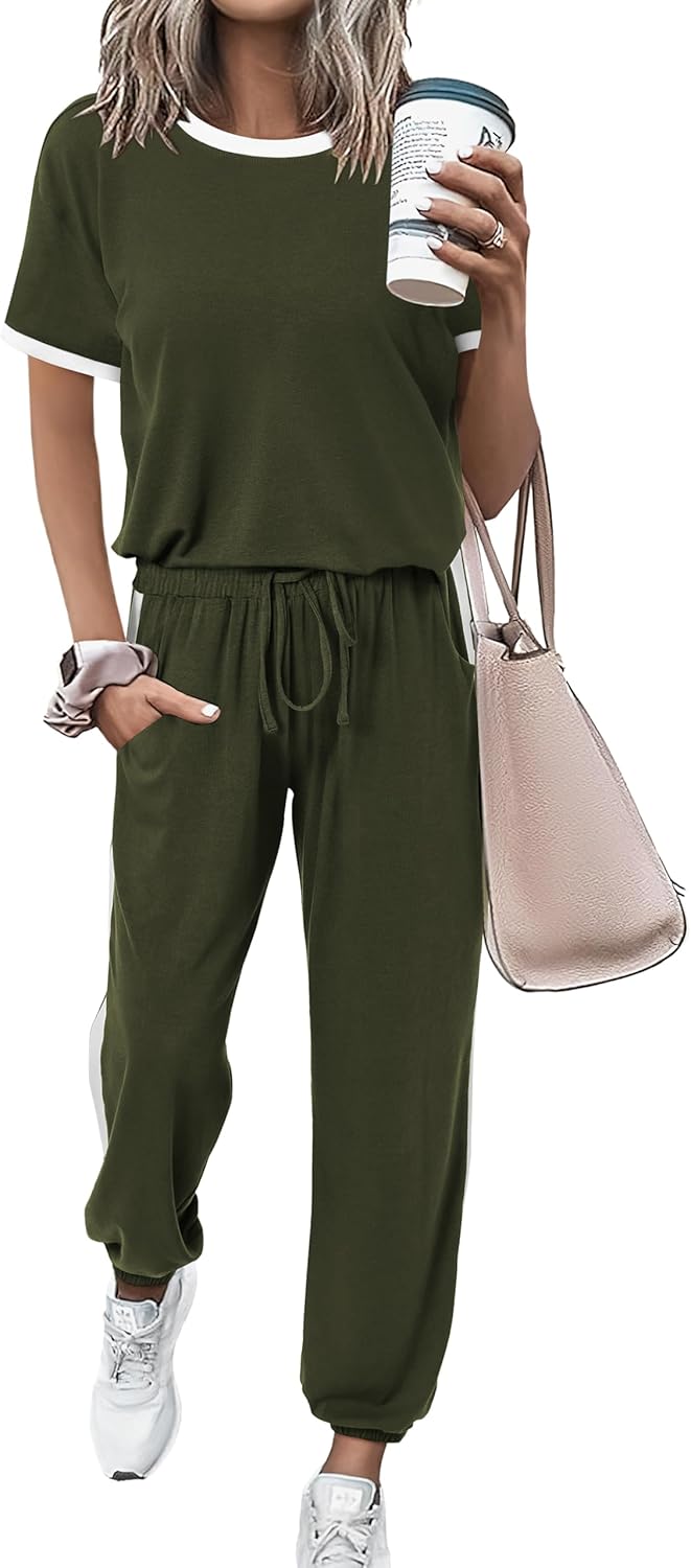 MASCOMODA Womens 2 Piece Outfits for Summer Travel and Lounge