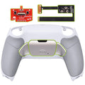 eXtremeRate Silver Real Metal Buttons RMB Rise 2.0 Remap Kit for PS5