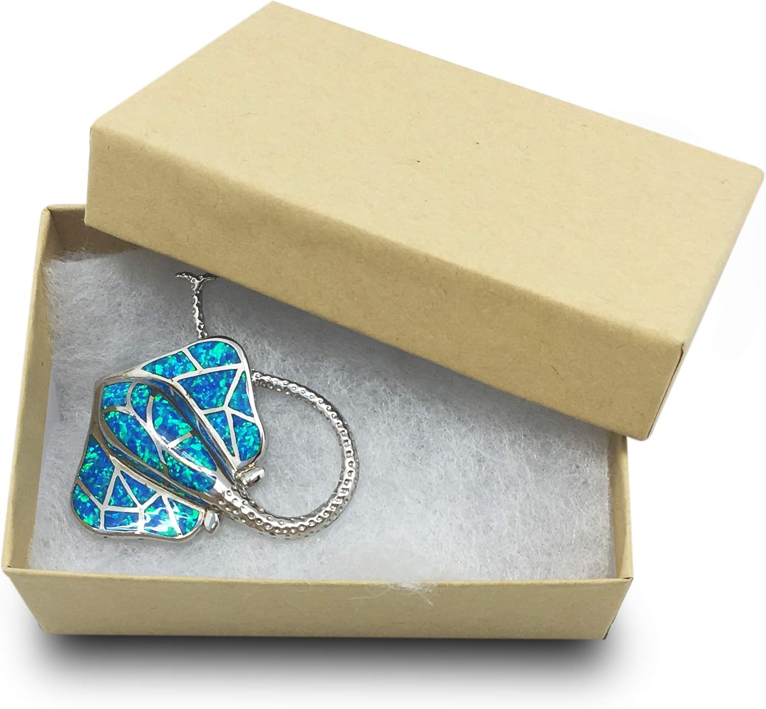 100-Pack Cotton Filled Cardboard Jewelry Boxes for Gifting