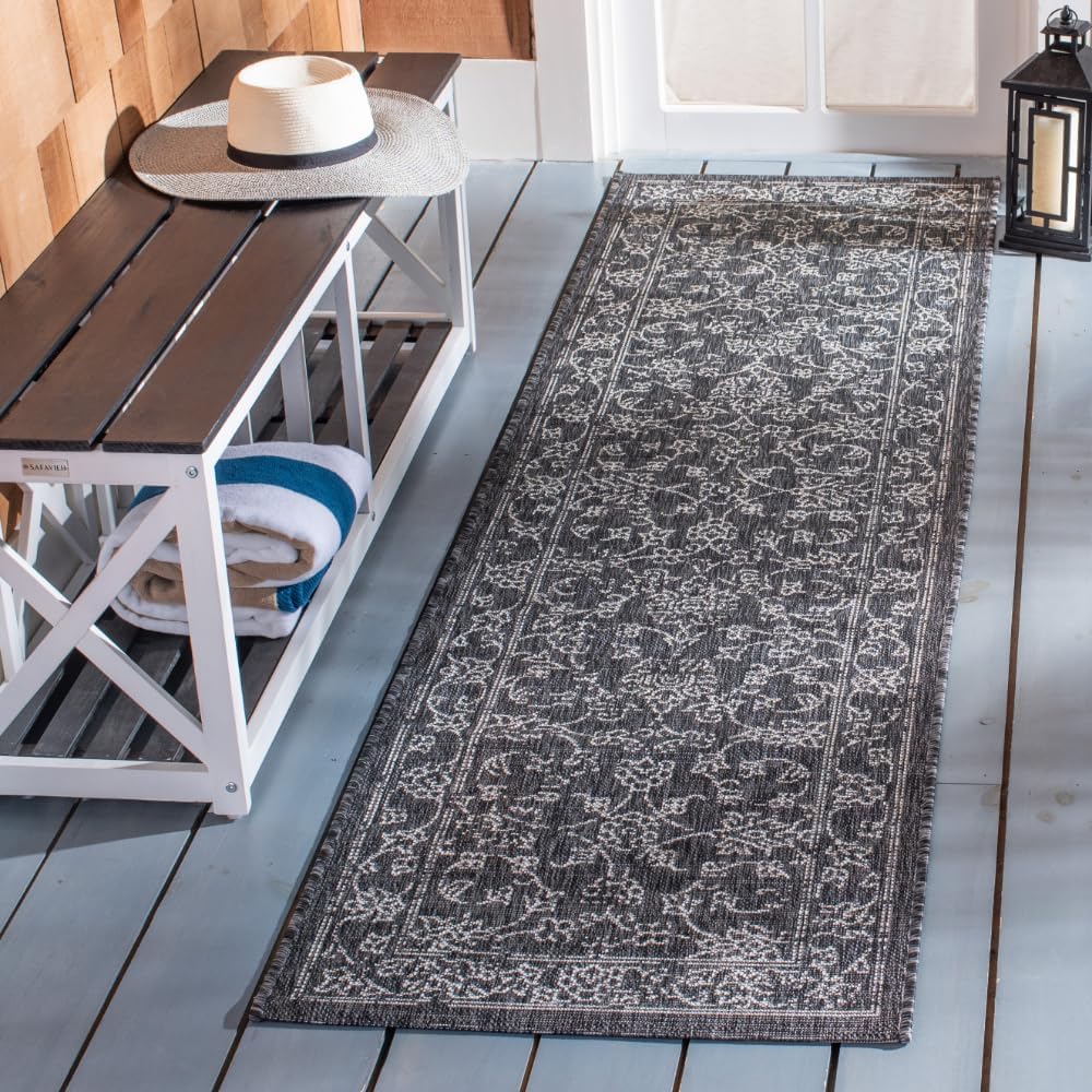 SAFAVIEH Washable Outdoor Rug Runner for Easy Cleaning & Style