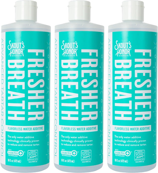 Fresher Breath Water Additive for Pets - Tartar Control Solution