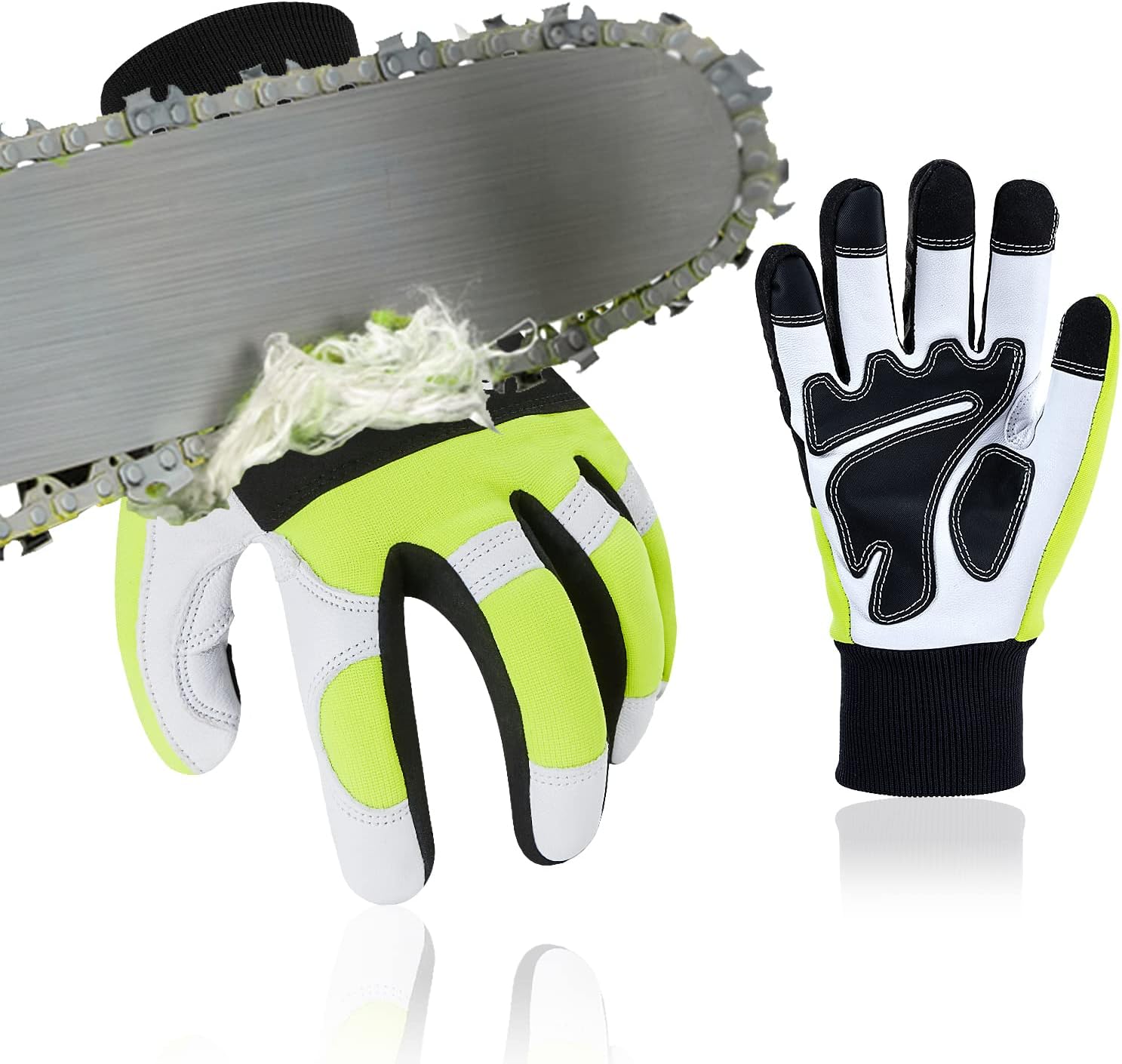 Vgo Chainsaw Gloves with 12-Layer Protection for Safety
