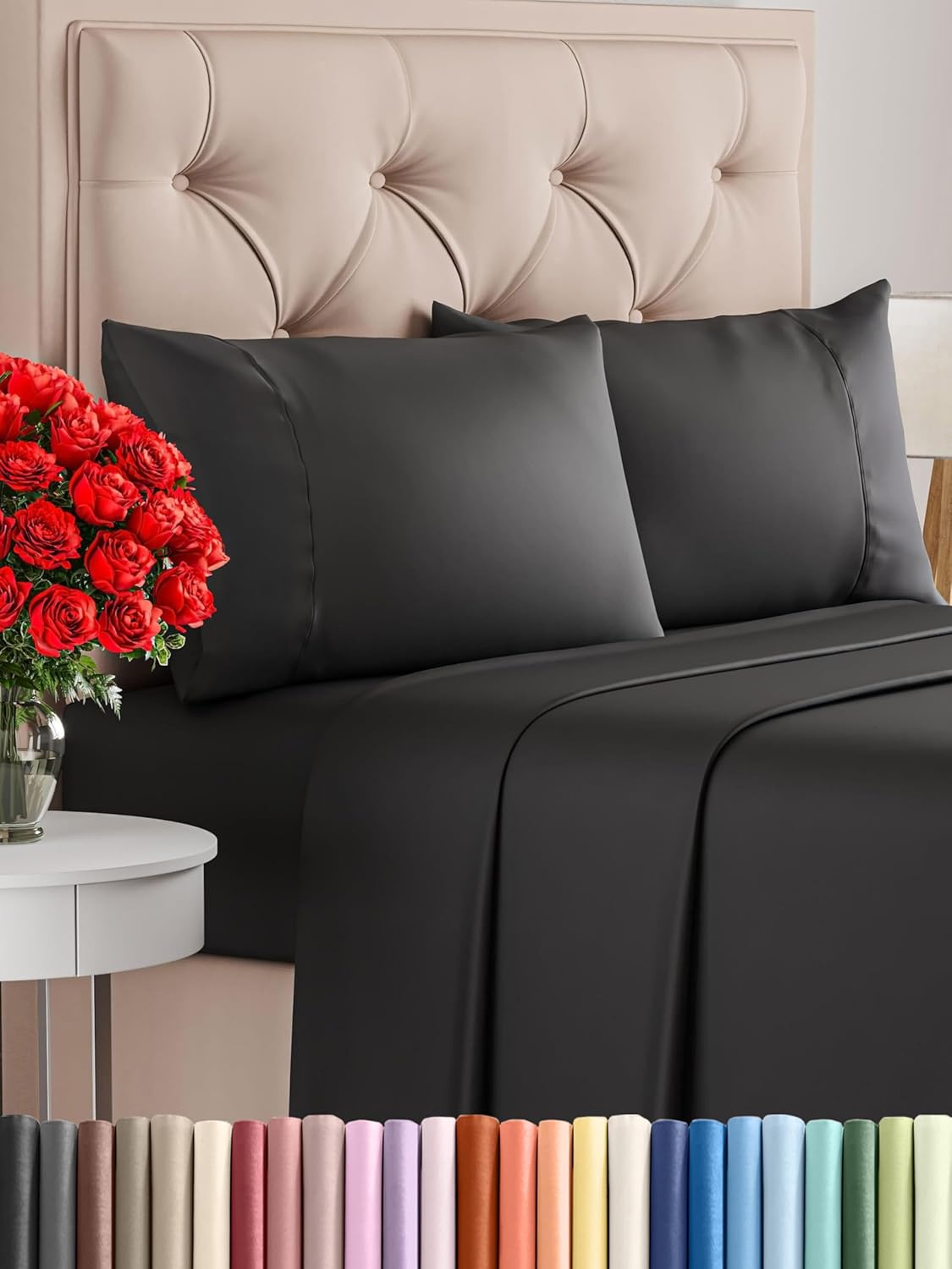 Twin 4 Piece Sheet Set - Ultra Soft Cooling Sheets for Comfort
