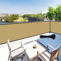 Zip Cable Ties and 3 ft x 54 ft Beige Privacy Screen Panel - Durable