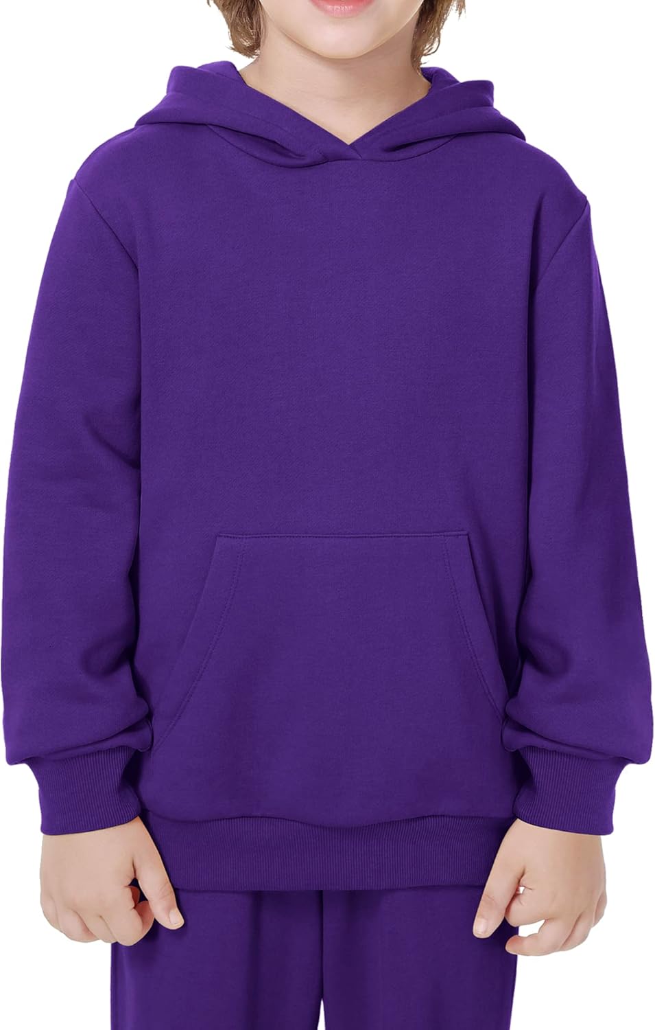 Kid Nation Kids' Soft Brushed Fleece Pullover Hoodie for All
