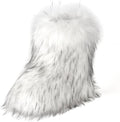 Fashion Fur Boots Flat Heel Comfy Plush Warm Snow Booties - Cozy Shoes