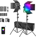 P200 RGB LED Video Light Battery Kit - App Control, Full Color