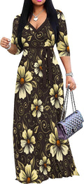 PinkPatty Women's Plus Size Maxi Dress - Comfortable Bohemian Swing