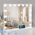 Leishe Hollywood Vanity Mirror - 15 LED Bulbs, Smart Touch Control & Speaker