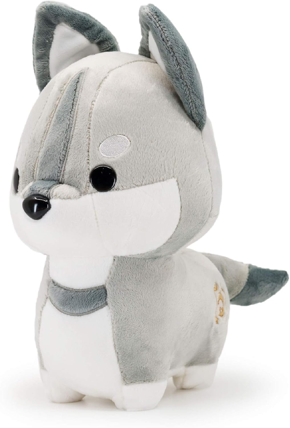 Bellzi Wolf Stuffed Animal - Soft Gray Plush Toy for All Ages - Wolfi