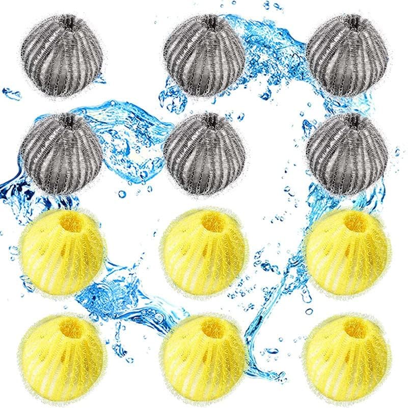 12PCS Pet Hair Remover Balls - Say Goodbye to Pet Hair Cling!
