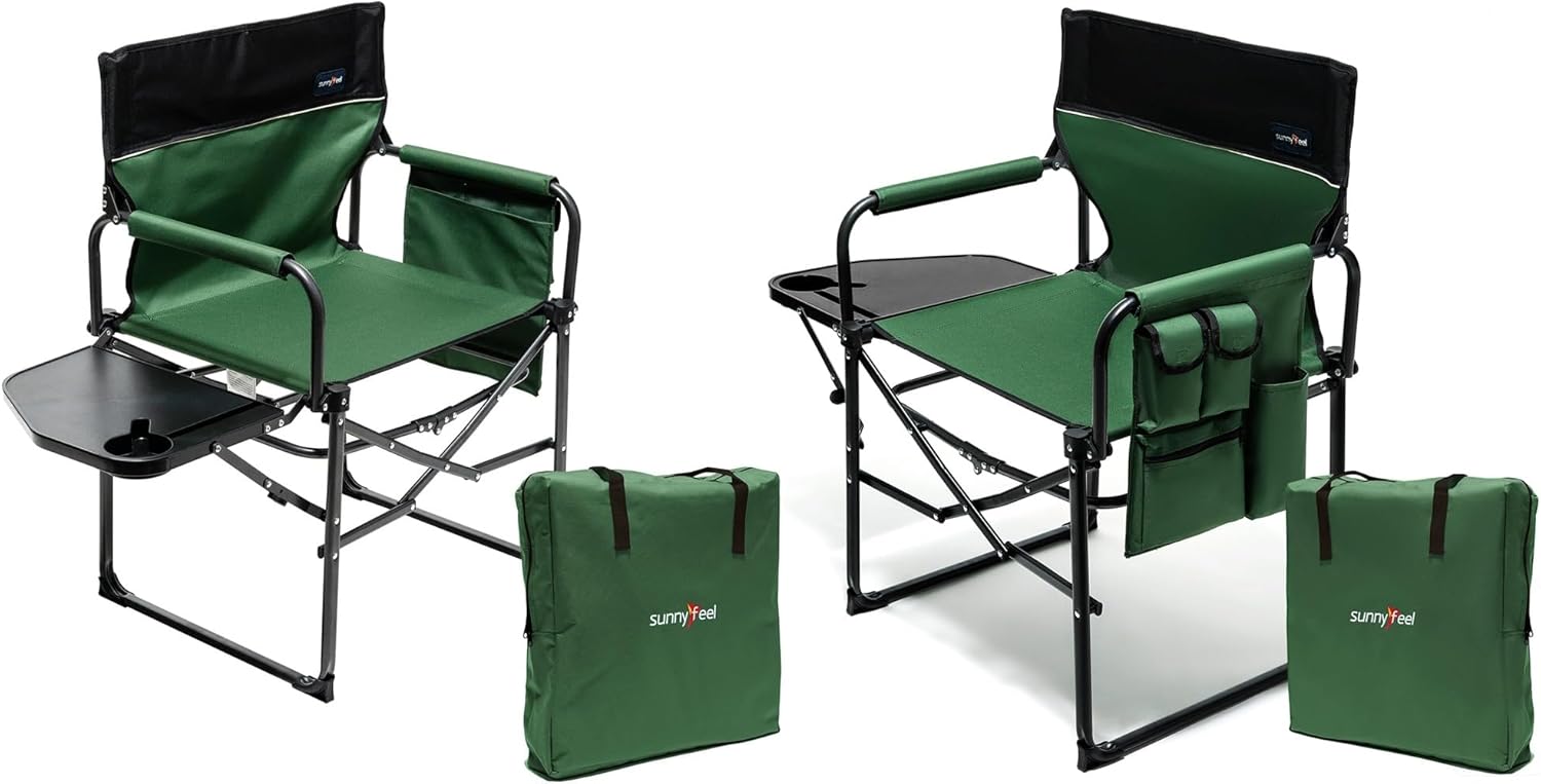 Oversized Camping Directors Chair 2 Pack for Ultimate Comfort