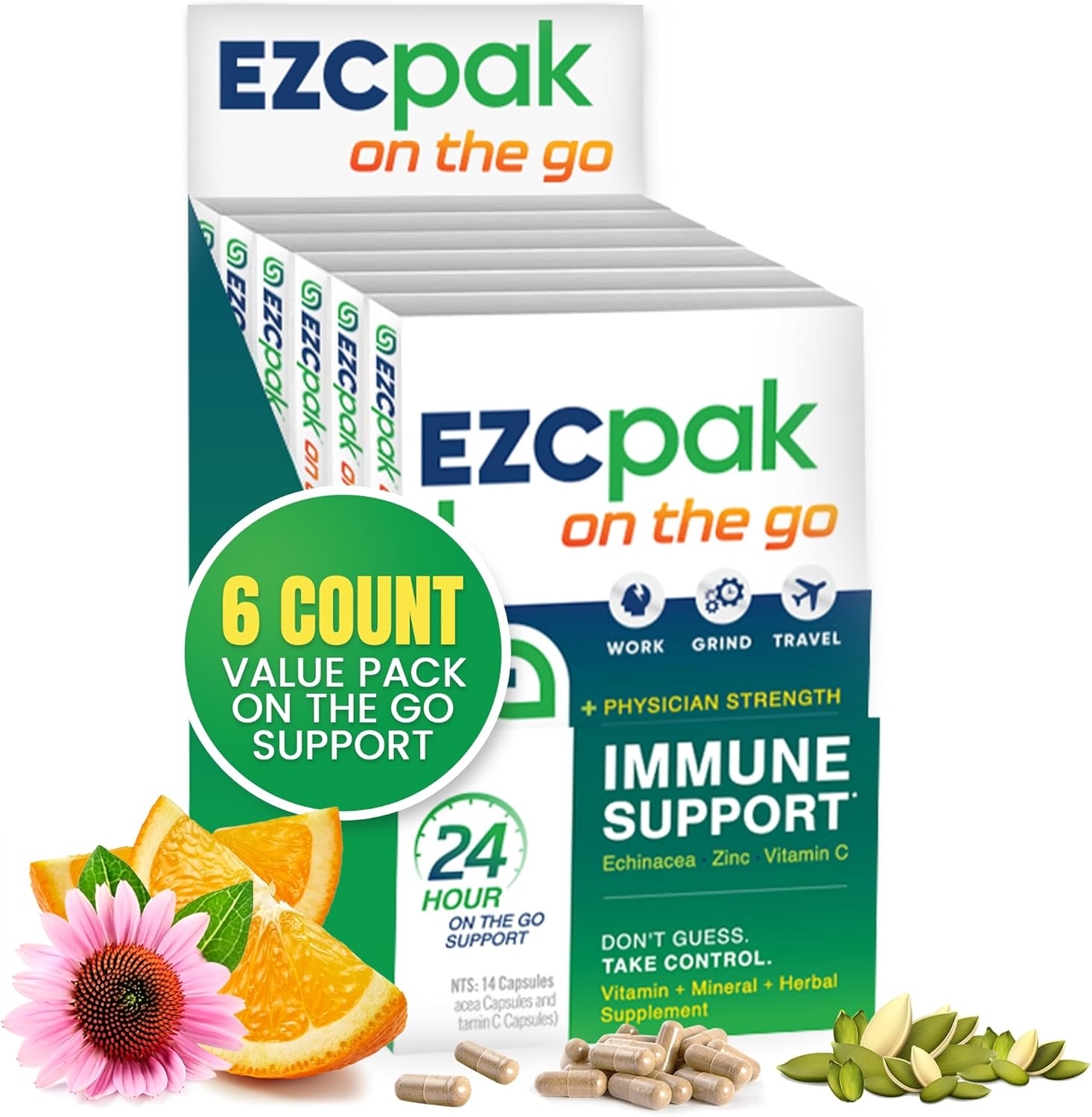 EZC Pak On The Go Immune System Booster for Optimal Health