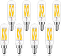 Dimmable T8 Antique LED Light Bulb E12 Candelabra Base - Soft White