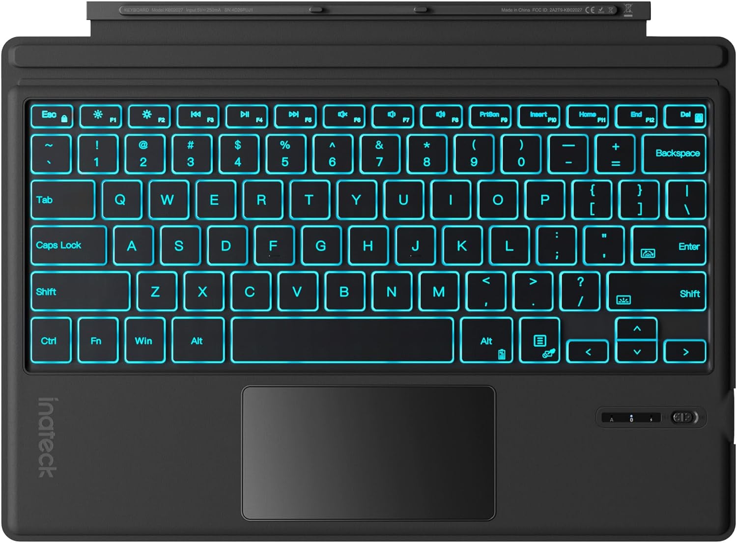 Inateck Surface Pro 7 Keyboard: Precision Touchpad, Bluetooth 5.3