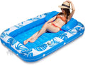 Pool Floats Inflatable Tanning Pool Lounger Float - Large 71in x 48in