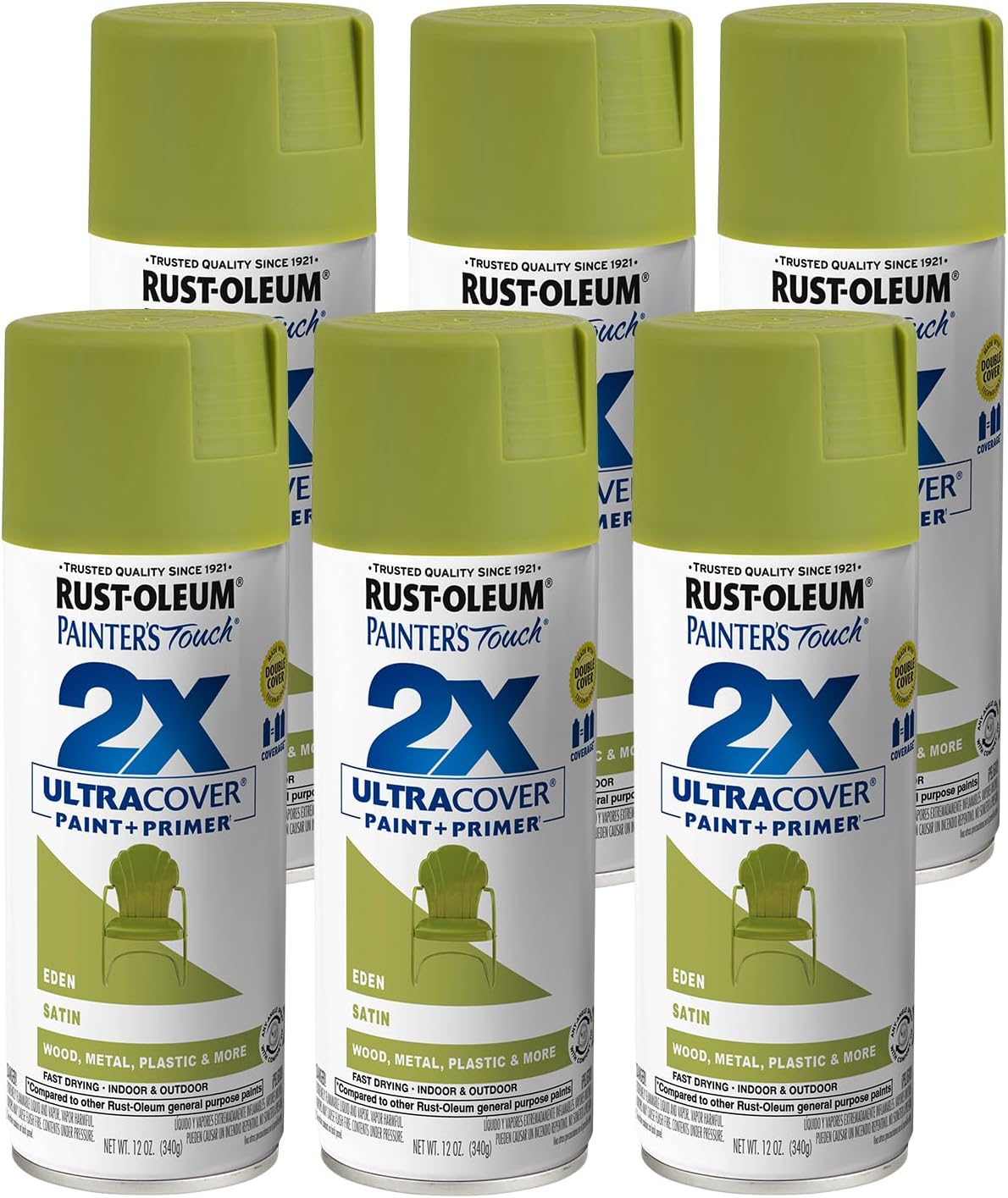 Rust-Oleum Painter's Touch 2X Ultra Cover Spray Paint 6 Pack