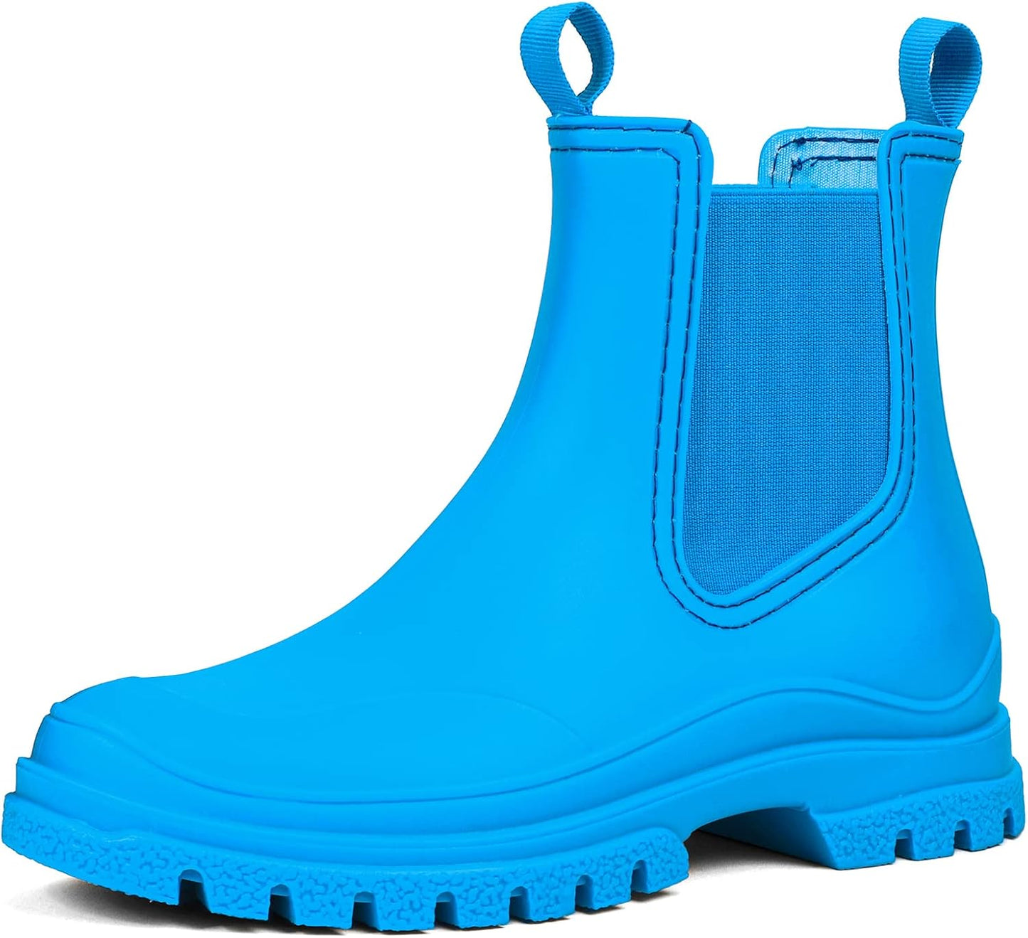 DKSUKO Women's Short Rain Boots: Waterproof Garden Chelsea Boot