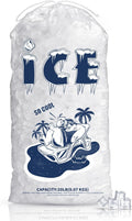 FireKylin 100 Pack Ice Bags 20 lb - Heavy-Duty Drawstring Ice Storage