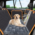 Dog Car Bed Mat for Backseat Extender - Non-Slip Grey Flannel Comfort