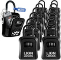 Key Lock Box for Keys with Code (12 Pack) - Portable 4-Digit