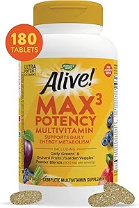 Nature's Way Alive! Max3 Potency Multivitamin for Energy