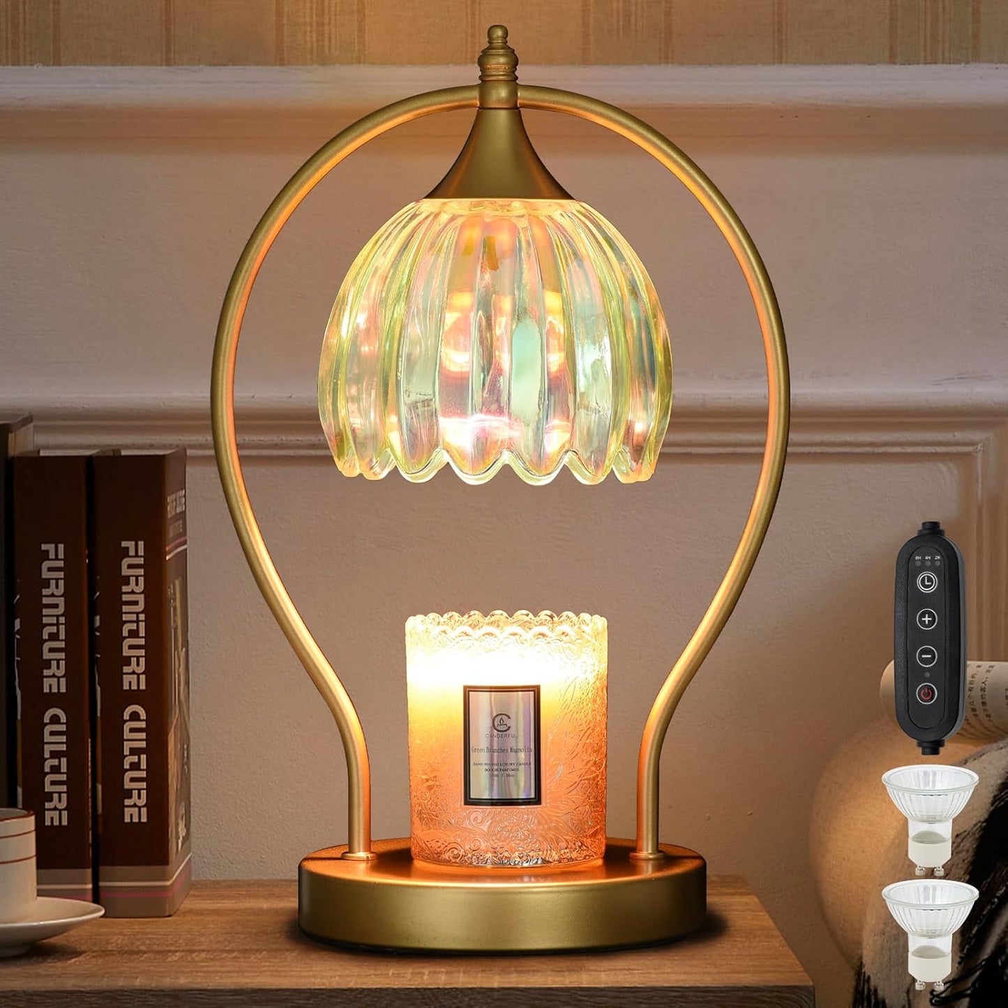 Dimmable Candle Warmer Lamp with Timer for Home Decor Gifts